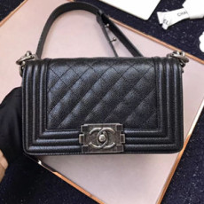 (실사영상) Chanel 샤넬 캐비어 미니 보이백 20cm