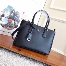 Prada Saffiano Tote Shoulder Bag,30CM - 프라다 사피아노 여성용 토트 숄더백 ,PRAB0024,30cm,블랙