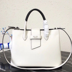 Prada 2020 Woman Leather Tote Shoulder Bag,33cm - 프라다 2020 여성용 레더 토트 숄더백 ,1BG148-2,33cm,화이트