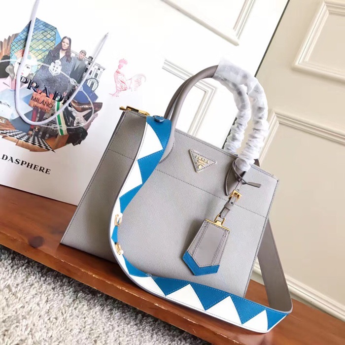 [커스텀급]Prada Paradigm Tote Shoulder Bag,31cm - 프라다 패러다임 토트 숄더백 ,1BA102-5,31cm,그레이