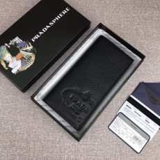 Prada 2020 Saffiano Mens Wallet, 2MV836 - 프라다 2020 사피아노 남성용 장지갑,PRAW0154,19CM.블랙