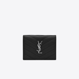 39위 SAINT LAURENT 생로랑 마틀라세 반지갑 (금장/은장)