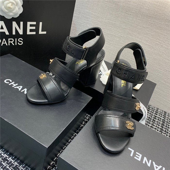 CHANEL 샤넬 여성용 샌들 (굽높이8.5CM) C65100