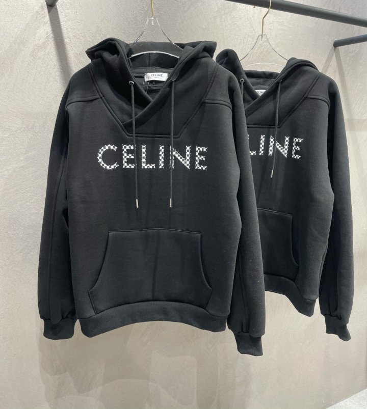 Celine  셀린느 체커 스터드 후드