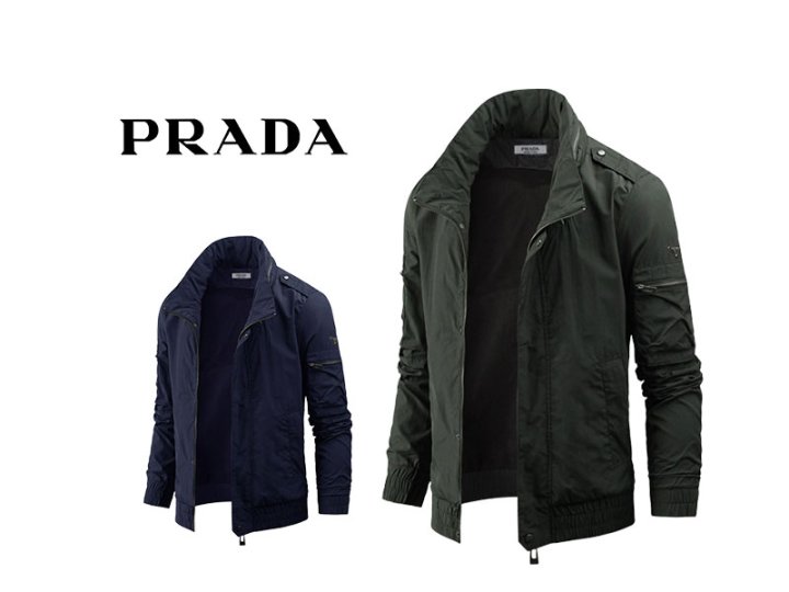 PRADA  프라다 플레이트 사이드지퍼 윈드스토퍼