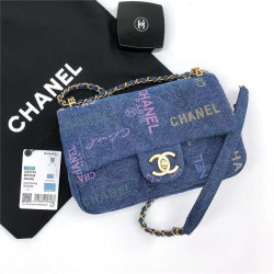 Chanel  샤넬 데님 플랩백 C69010