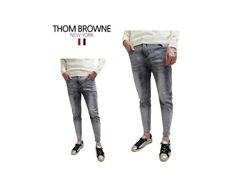 Thom Browne 톰브라운 그레이 9부 청바지