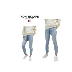 Thom Browne  톰브라운 아이스 밑단 커팅 청바지