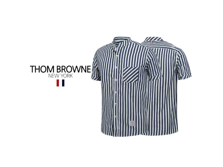 Thom Browne 톰브라운 미니멀 차이나 스트라이프셔츠