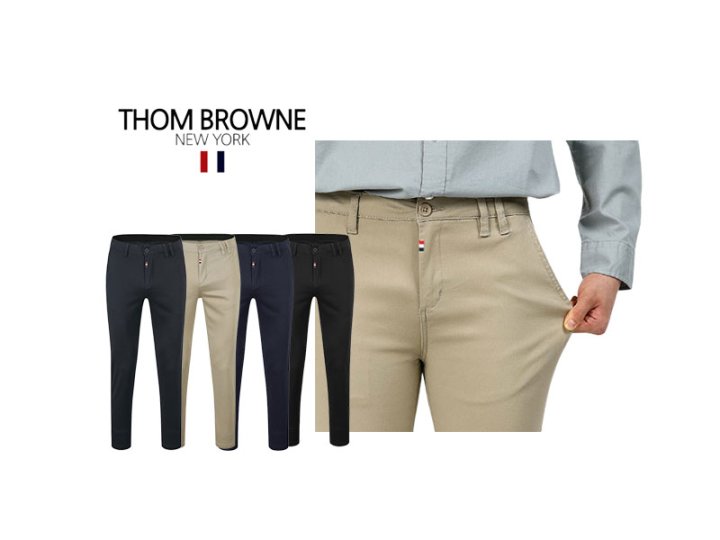 Thom Browne 톰브라운 히든밴딩 면스판 팬츠