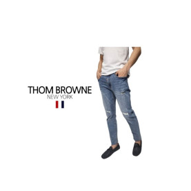 Thom Browne  톰브라운 밑단커팅 청바지