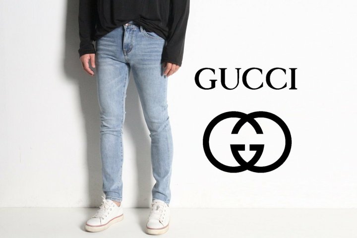 GUCCi 구찌 레더패치 홀스빗 슬림진