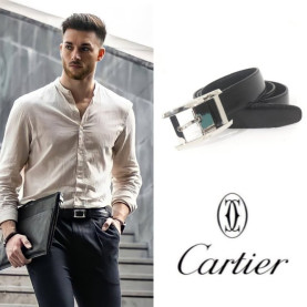 Cartier 까르띠에 실버스틸핀 벨트