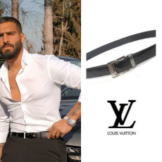 LOUIS VUITTON 루이비통 실버스틸핀 벨트