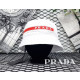 PRADA 프라다 레드라인 로고 테크니컬 패브릭 버킷 모자