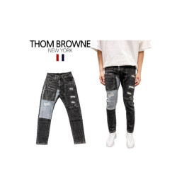 Thom Browne 톰브라운 디스트로이드 워싱 흑청바지