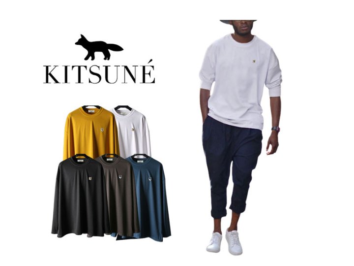 Maison Kitsune   메종키츠네 사이드트임 스판 긴팔티