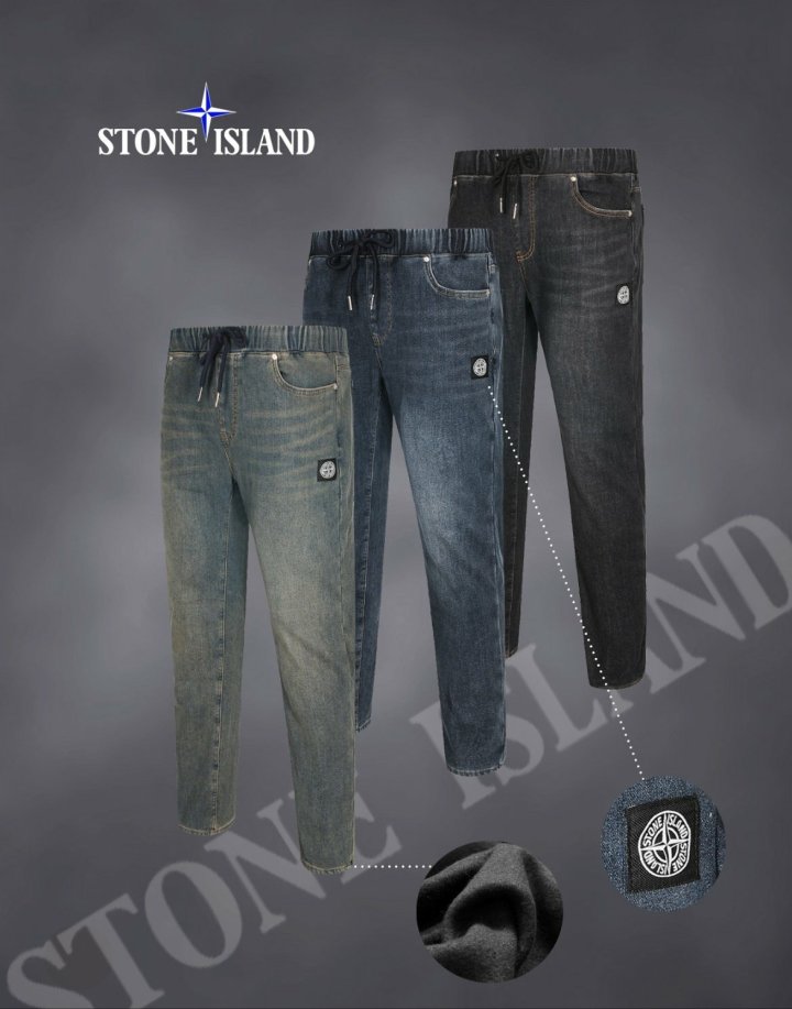 STONE ISLAND 스톤아일랜드 면원단 융 팬츠