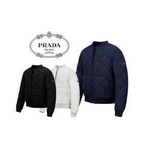 Prada 프라다 퀄팅다이아 블루종