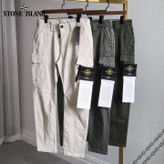 Stone Island 스톤어일랜드 지퍼포켓 절개 일자 팬츠