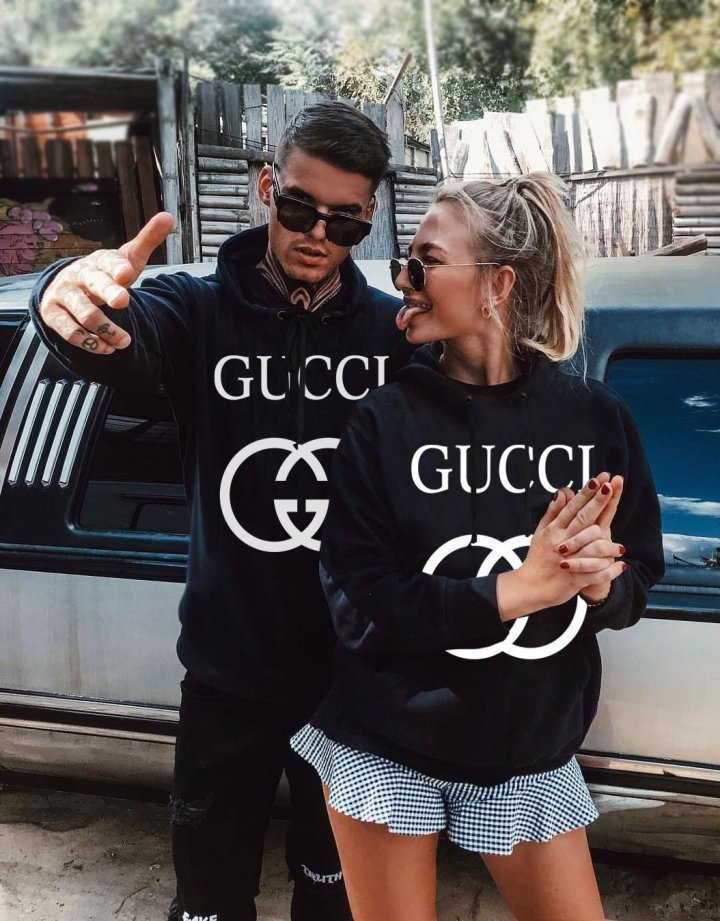 Gucci 구찌 빅로고 커플 후드셋트