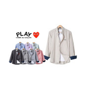 Comme des Garcons 꼼데가르송 하트 루즈핏 스트라이프 옥스포드 셔츠