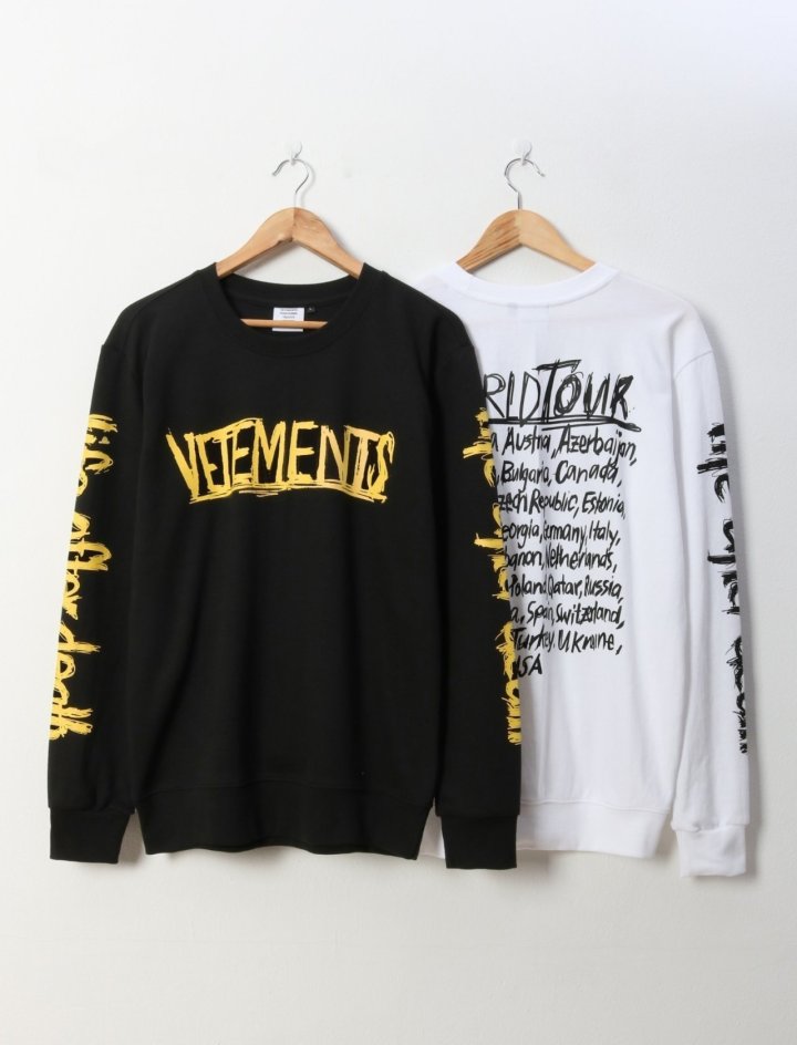 Vetements 베트멍 투어 맨투맨