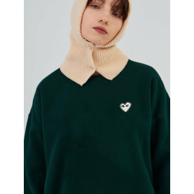 Comme des Garcons 꼼데가르송 백 화이트 하트 맨투맨