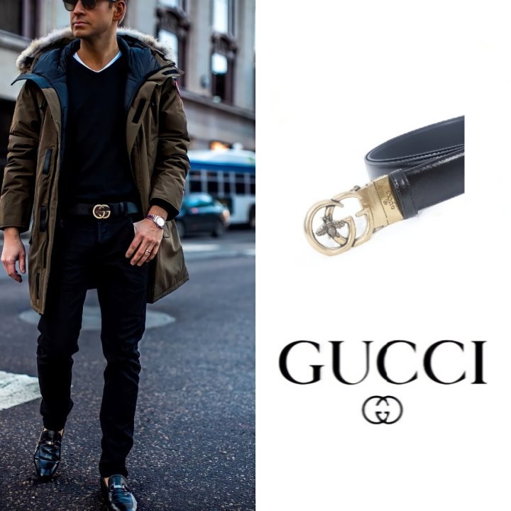 GUCCi   구찌 마몬트 벌장식 벨트