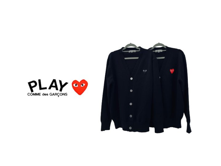 Comme des Garcons 꼼데가르송 하트패치 가디건