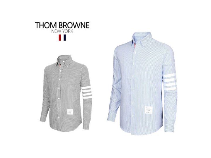 Thom Browne 톰브라운 스트라이프 사선완장 셔츠