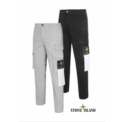 Stone Island  스톤아일랜드 가먼트다잉워싱 포켓 카고팬츠 (레귤러핏)