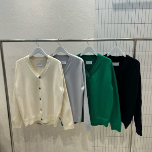 Maison Margiela 메종 마르지엘라 스티치 엘보우 브이넥 가디건