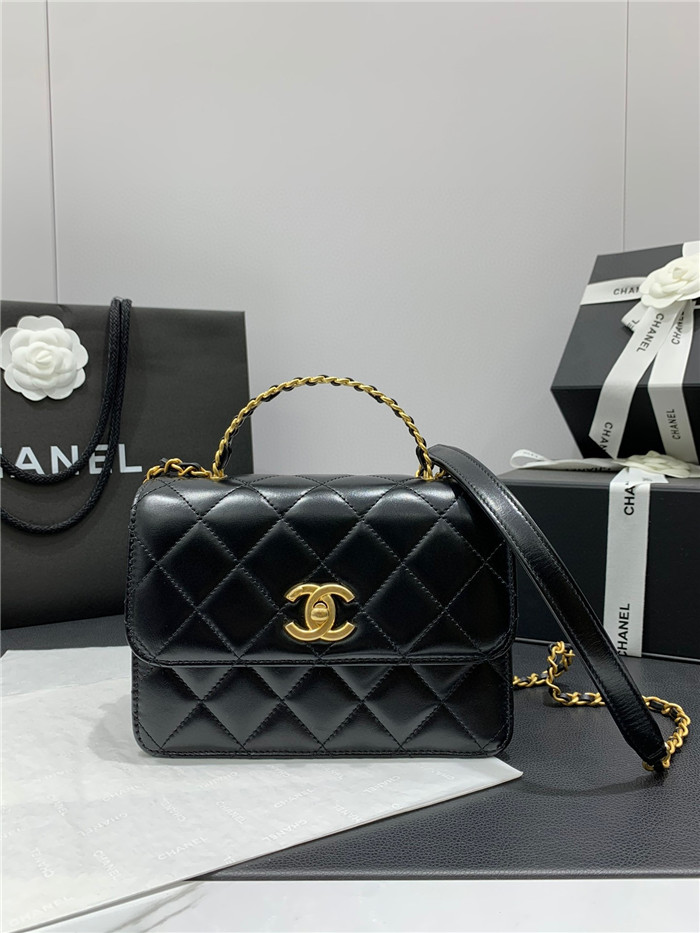 Chanel   샤넬 탑 핸들 미니 플랩백 AS388