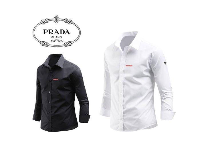 Prada  프라다 레드라인 드레스 셔츠