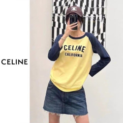 CELINE 셀린느 캘리포니아 긴팔 티셔츠