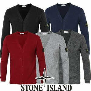 STONE ISLAND 스톤아일랜드 모티브 단추가디건