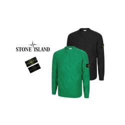 Stone Island  스톤아일랜드 패턴 케이블 패치 니트