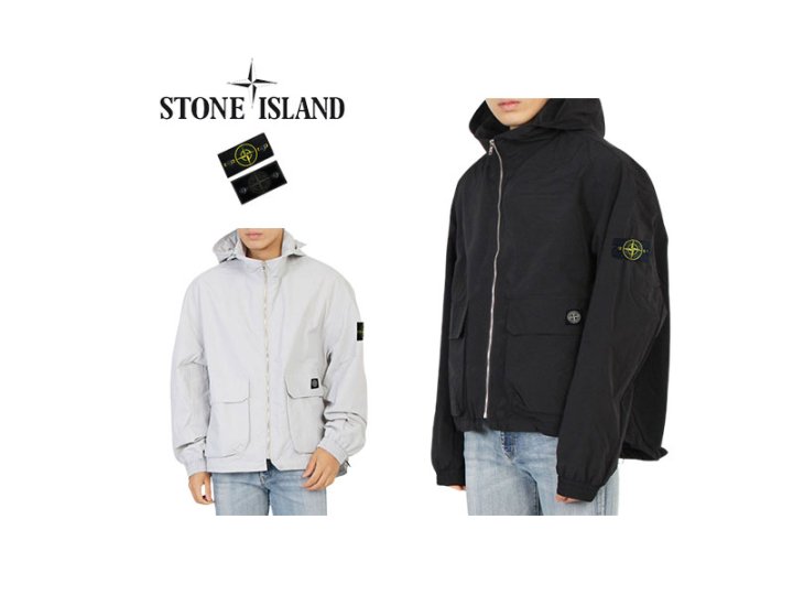 Stone Island 스톤아일랜드 포켓패치 와펜 오버핏 후드바람막이