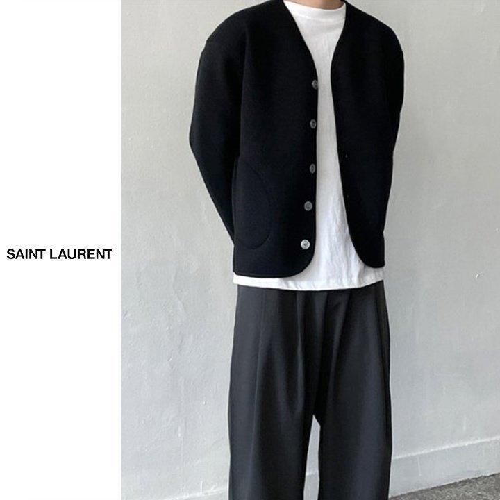 Saint Laurent 세인트로랑  이중지 가디건