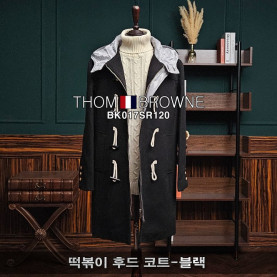 Thom Browne 톰브라운 떡볶이 후드 코트