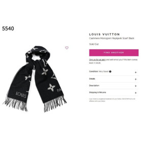 LOUIS VUITTON 루이비통 캐시미어 모노그램 스카프 (5540)