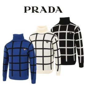 PRADA 프라다 사각 폴라 니트