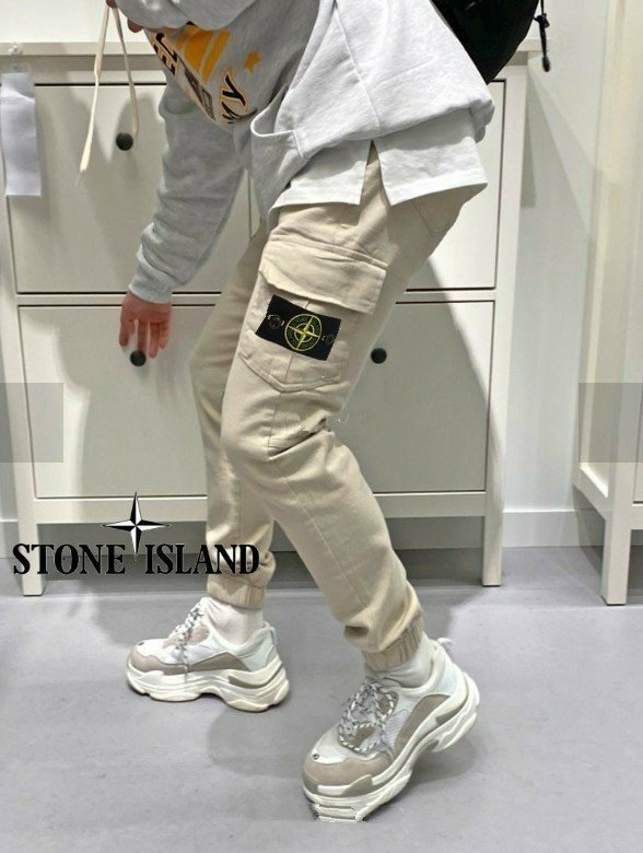 Stone Island 스톤아일랜드 면카고 반밴딩 조거