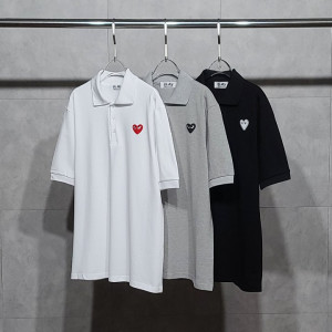 Comme des Garcons 꼼데가르송 로고와펜 PK 반팔 카라티