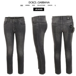 Dolce & Gabbana 돌체앤가바나 뉴 플레이트 다크 그레이 슬림 일자진