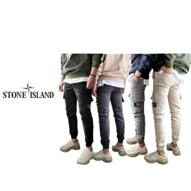 Stone Island 스톤아일랜드 절개 하프 카고조거