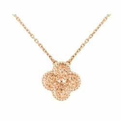 Van Cleef & Arpels 반클리프 빈티지 알함브라 목걸이 로즈골드