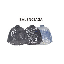 BALENCIAGA 발렌시아가 페인팅 빈티지 청남방