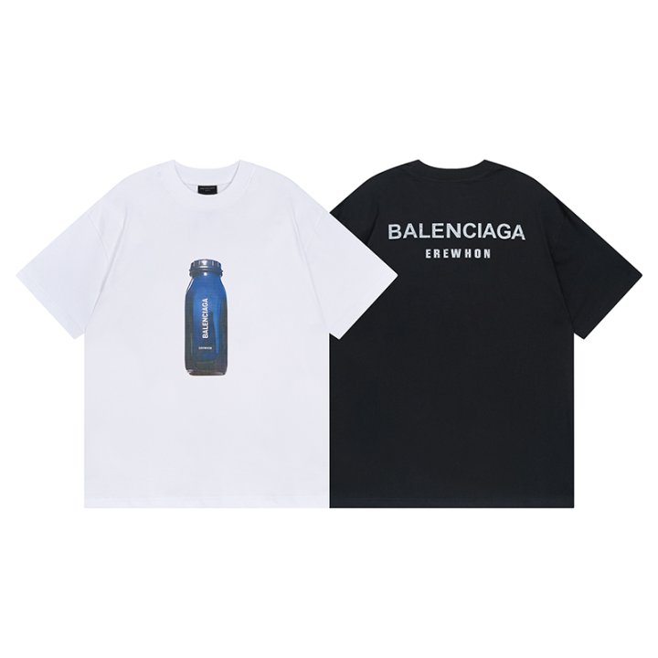 BALENCIAGA 발렌시아가 워터 로고 반팔